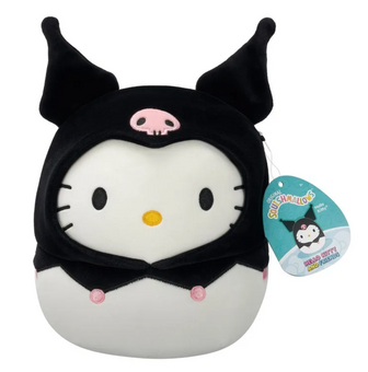 Squishmallows: Hello Kitty in Kuromi Hoodie - 8" Plush Toy New With Tag