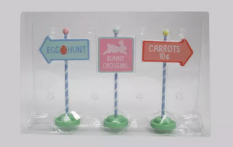 Easter 2021 Spritz 3pk Mini Egg Easter Hunt Signs Wood New