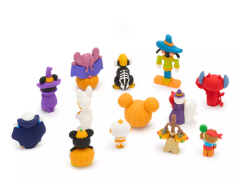 Disney Parks Halloween Countdown Calendar Figurine Set 13 Costumed Character
