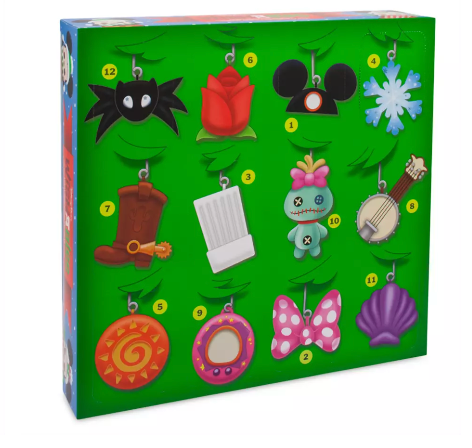 Disney Parks Wishables Plush Holiday Countdown 12 Days to Christmas Calendar New