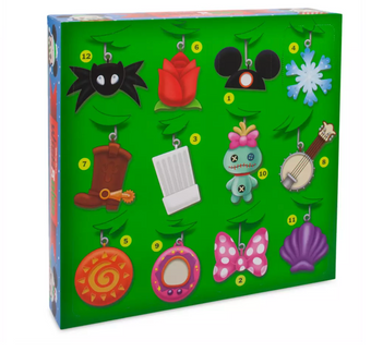 Disney Parks Wishables Plush Holiday Countdown 12 Days to Christmas Calendar New