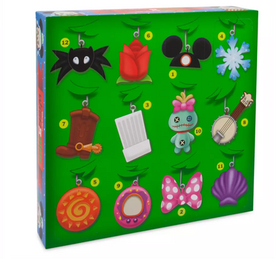 Disney Parks Wishables Plush Holiday Countdown 12 Days to Christmas Calendar New