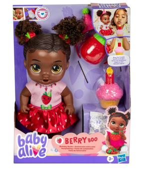 Baby Alive Birthday Bestie Black Hair Berry Toy New With Tag