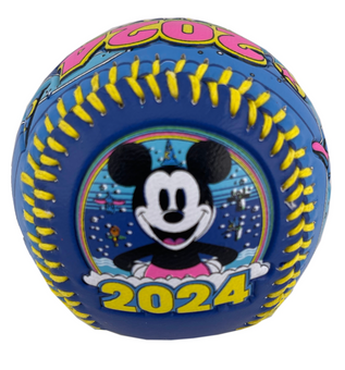 Disney Parks 2024 Mickey and Minnie Collectible Baseball Ball New