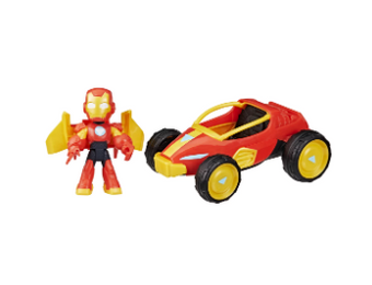 Marvel Iron Man his Awesome Friends Iron Racer Action Figure & Toy Vehicle New