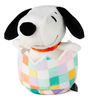 Hallmark Peanuts Snoopy in Egg Zip-Along Plush Toy Easter New with Tag