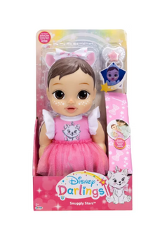 Disney Darlings Snuggly Stars Doll Marie Brunette Hair Brown Eyes Toy New W Box