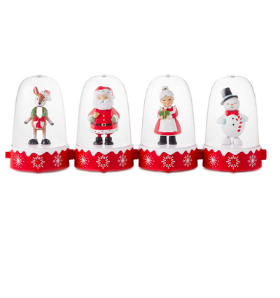 Hallmark Holiday Happy Tappers Musical Figurines With Motion Set of 4 New w Box