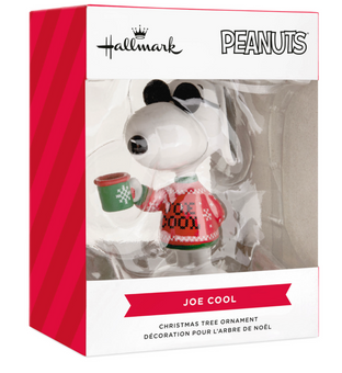 Hallmark Peanuts Festive Joe Cool Christmas Ornament New With Box