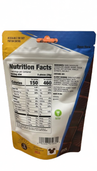 Disney Parks Snack with Characters Donald Sea Salt Dark Chocolate Squares 3oz N