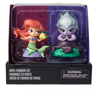 Disney D23 Ariel and Ursula Designer Vinyl Figurine Set by Stacey Aoyama New