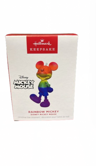 Hallmark 2024 Keepsake Disney Rainbow Mickey Christmas Ornament New with Box