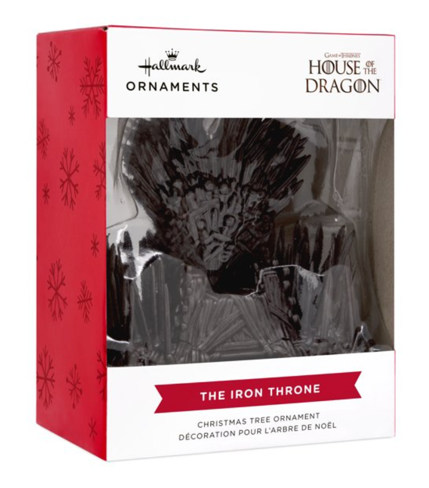 Hallmark House of The Dragon The Iron Throne Christmas Ornament New With Box