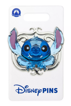 Disney Parks Stitch Sculpted Acrylic Pin, Lilo & Stitch New With Card
