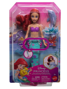 Disney Princess Ocean Friends Ariel Swimming Mermaid Doll Toy New With Tag
