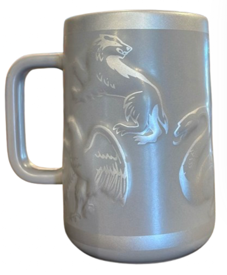 Universal Studios Harry Potter Hogwarts Crest 3D Sculpted Coffee Mug New W Tag