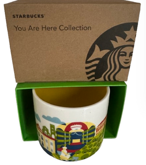 Starbucks You Are Here Caserta Italy Ceramic Coffee Rare Mug New with Box