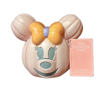Disney Parks Signature Home Halloween Minnie Mouse Pumpkin Light Up New With Tag