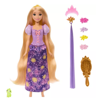 Disney Princess Light-Up Hair Rapunzel Fashion Doll Toy New with Tag
