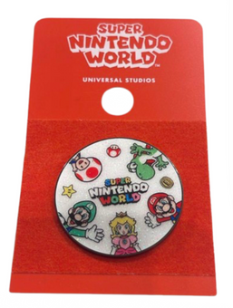 Universal Studios Super Nintendo World Mario & Friends Spinning Pin New With Tag
