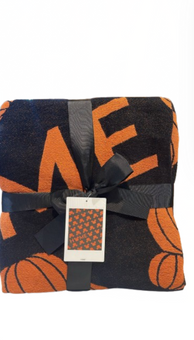 Disney Parks Home Halloween Mickey Pumpkin Throw Blanket New with Tag