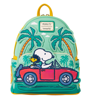 Hallmark Loungefly Peanuts Snoopy Road Trip Mini Backpack New With Tag