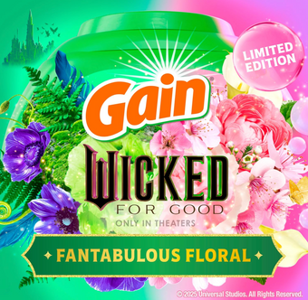 Gain Flings Wicked For Good Limited Edition Laundry Detergent Pacs 42 Count New