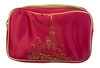 Disney Parks Walt Disney World Cinderella Castle Belt Bag Pink Gold New With Tag