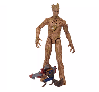 Disney Guardians of the Galaxy Vol. 3 Groot & Rocket Talking Action Figure Set