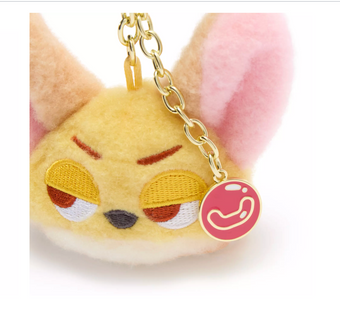 Disney Store Zootopia Finnick Face Plush Keychain New with Tag