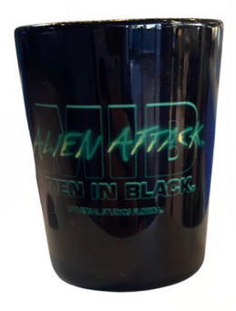 Universal Studios Alien Attack Men in Black Shot Glass New With Tag