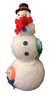 Wondershop Featherly Friends Fabric Bird Snowman Stack Figurine New with Tag