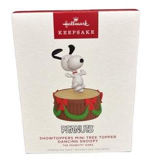 Hallmark Mini Peanuts Gang Dancing Snoopy ShowToppers Musical Tree Topper New