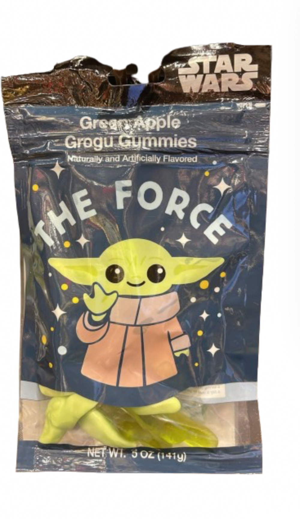 Disney Parks Star Wars Grogu The Force Green Apple Flavored 5OZ Gummies New