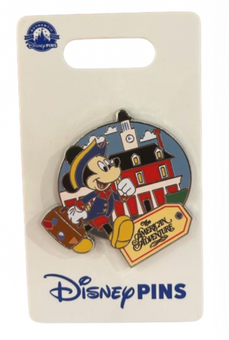 Disney Parks Mickey Mouse The American Adventure Pin New with Card