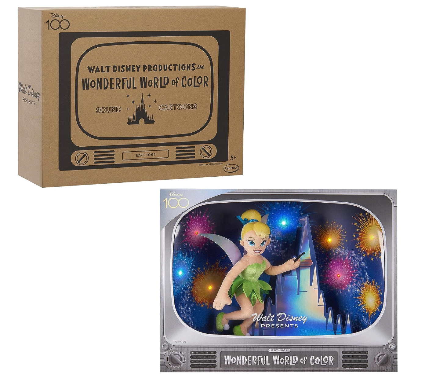 Disney100 Years Walt Disney World of Color Tinker Bell Plush New with Box