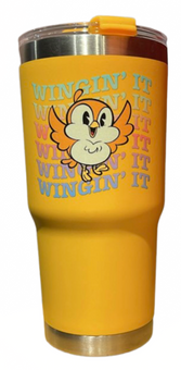 Disney Parks Hollywood Studios Orange Bird Wingin' it Travel Tumbler New W Tag