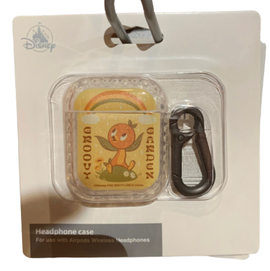 Disney EPCOT Flower and Garden 2023 Orange Bird Groovy AirPods Case New with Tag