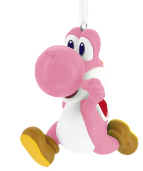 Hallmark Nintendo Super Mario Pink Yoshi Christmas Ornament New With Box