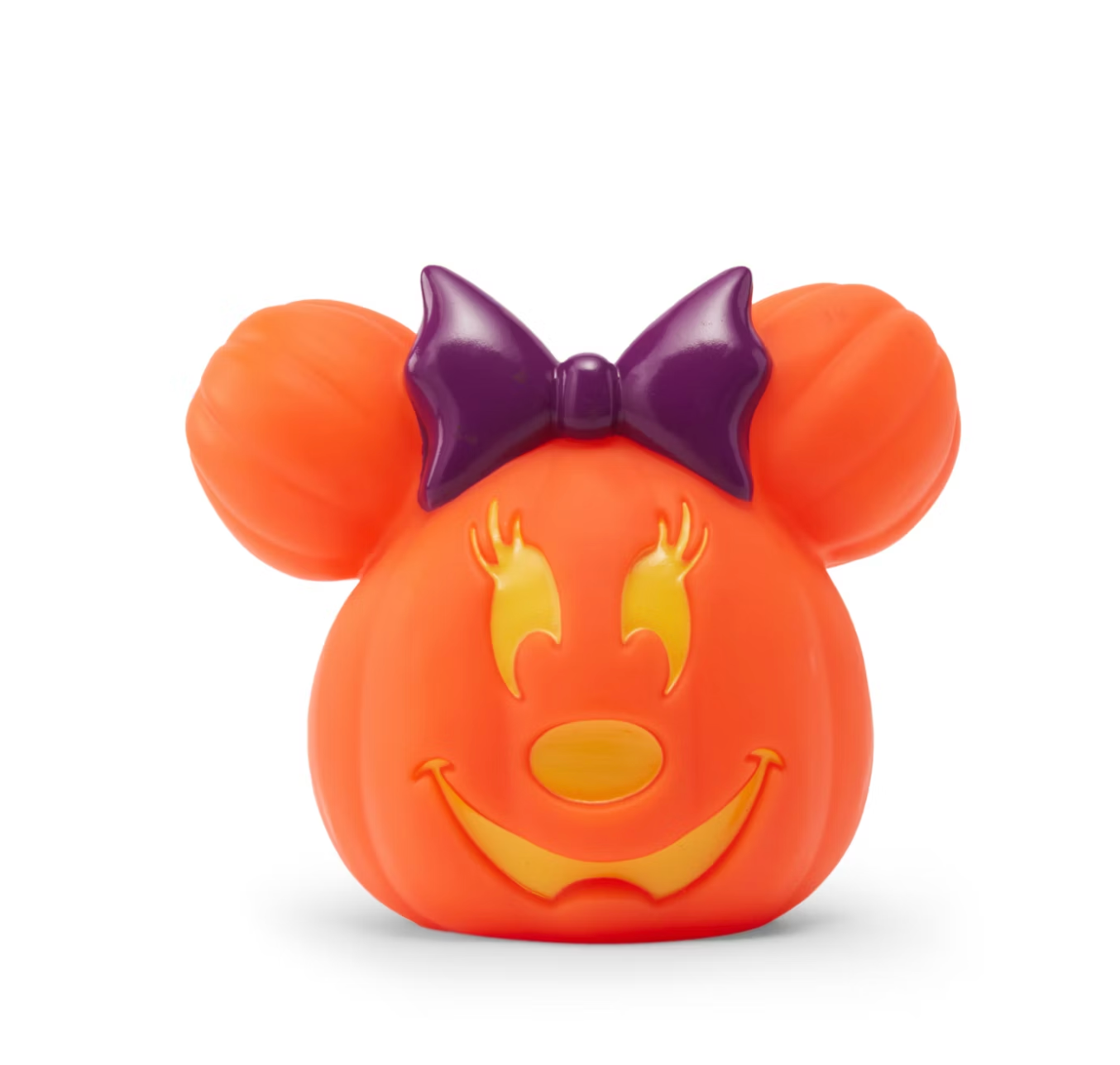 Disney Parks Minnie Mouse Small Light-Up Jack-o'-Lantern New With Tag