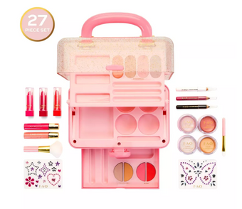 FAO Schwarz Girls' Makeup Organizer Portable Toy New With Box