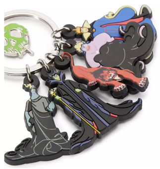 Disney Parks Villains Hades Maleficent Ursula Scar Vinyl Keychain New with Tag