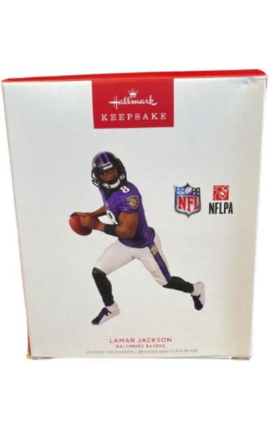 Hallmark 2023 Keepsake NFL Baltimore Ravens Lamar Jackson Ornament New Box