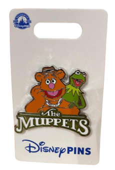 Disney Parks The Muppets Show Fozzie Bear & Kermit Pin New with Card