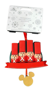 Disney Parks Toy Soldier Family Christmas Ornament New With Tag