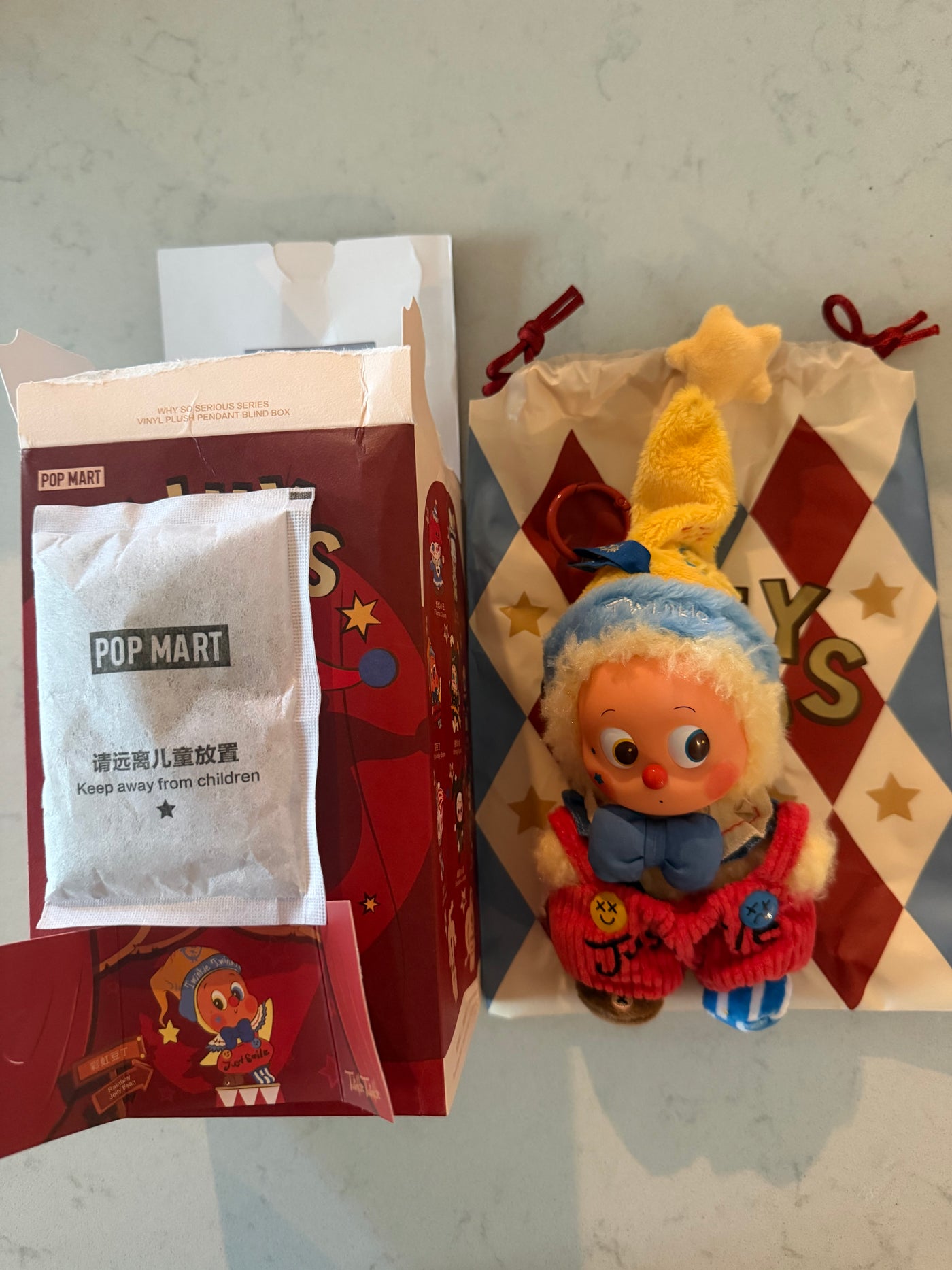 Pop Mart Labubu The Monsters Why So Serious Rainbow Jelly Bean Vinyl Plush New