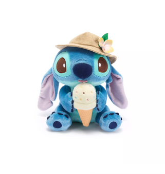Disney Parks Summertime Stitch with Ice Cream 9inc Plush New with Tag