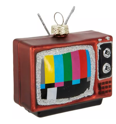 Robert Stanley Vintage TV Glass Christmas Ornament New with Tag