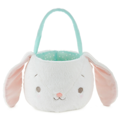 Hallmark Hoppy Easter Plush Bunny Basket With Sound New With Tag