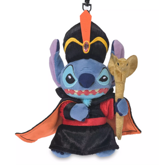 Disney Halloween Villains Stitch as Jafar Plush Keychain Bag Charm New with Tag